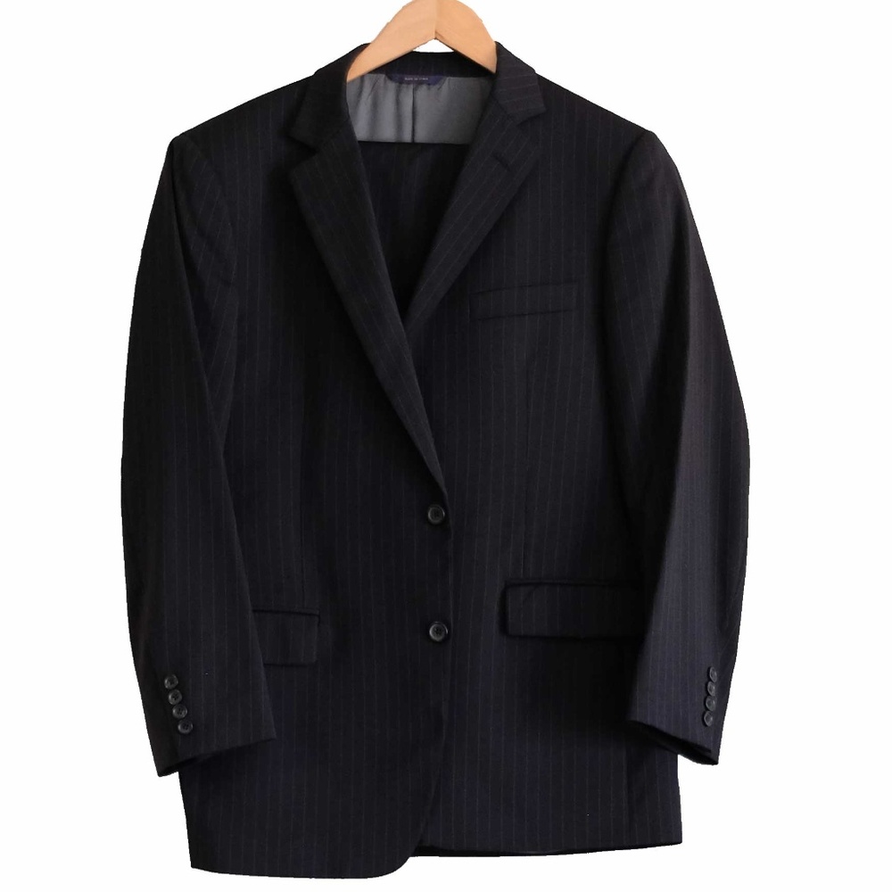 Brooks Brothers Navy Pinstripe Suit 42R/36